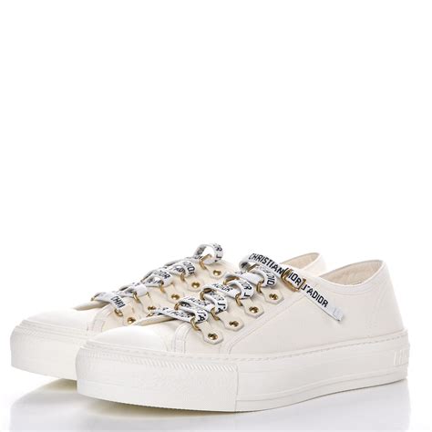 dior shoes white sneakers|christian dior white canvas sneakers.